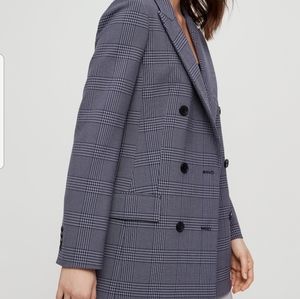 Aritzia Wilfred Margaux blazer NWT 6 grey/blue dow